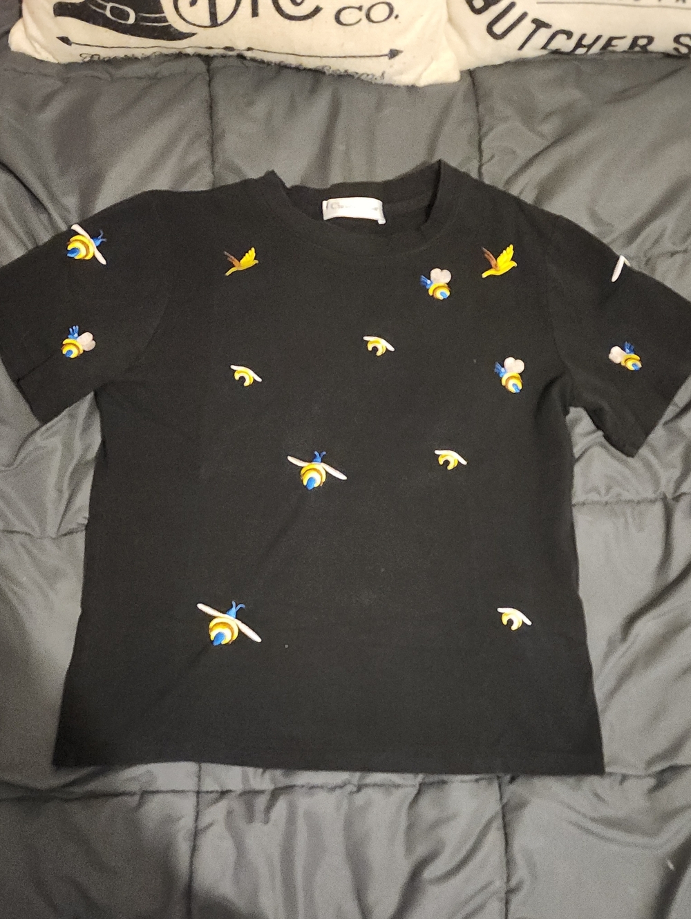 Authentic Christian Dior Embroidered Bumble Bee Shirt - SO CUTE!